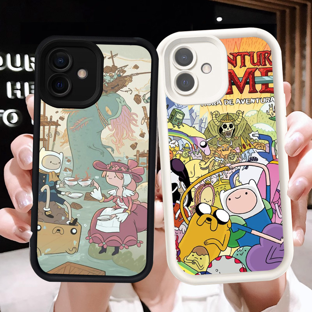 Z-4 Adventure Time ปลอกสีขาวสีดําสําหรับ Xiaomi Poco C65 Redmi K60 Ultra A2 A1 13C กรณี