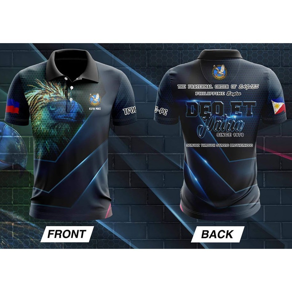 เสื้อโปโลสีระเหิด Eagles