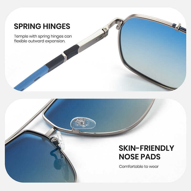 ❤ [ใหม่] Cyxus Double Beam Polarized แว่นกันแดดสำหรับผู้ชายผู้หญิ