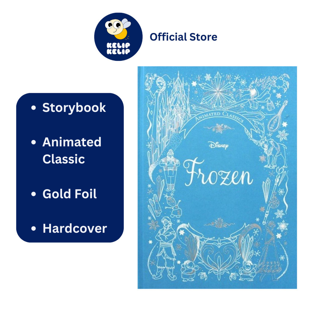 หนังสือนิทาน Disney Frozen สําหรับเด็ก ฉบับฟอยล์สีทองปกแข็งที่สวยงาม 69 หน้า
