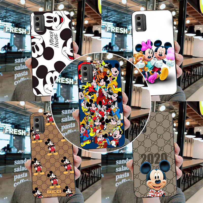 เคสโทรศัพท ์ สําหรับ Nokia C32 TA-1534 TA-1558 TA-1542 TA-1548 Soft TPU บรรเทาซิลิโคนพิมพ ์ Mickey M