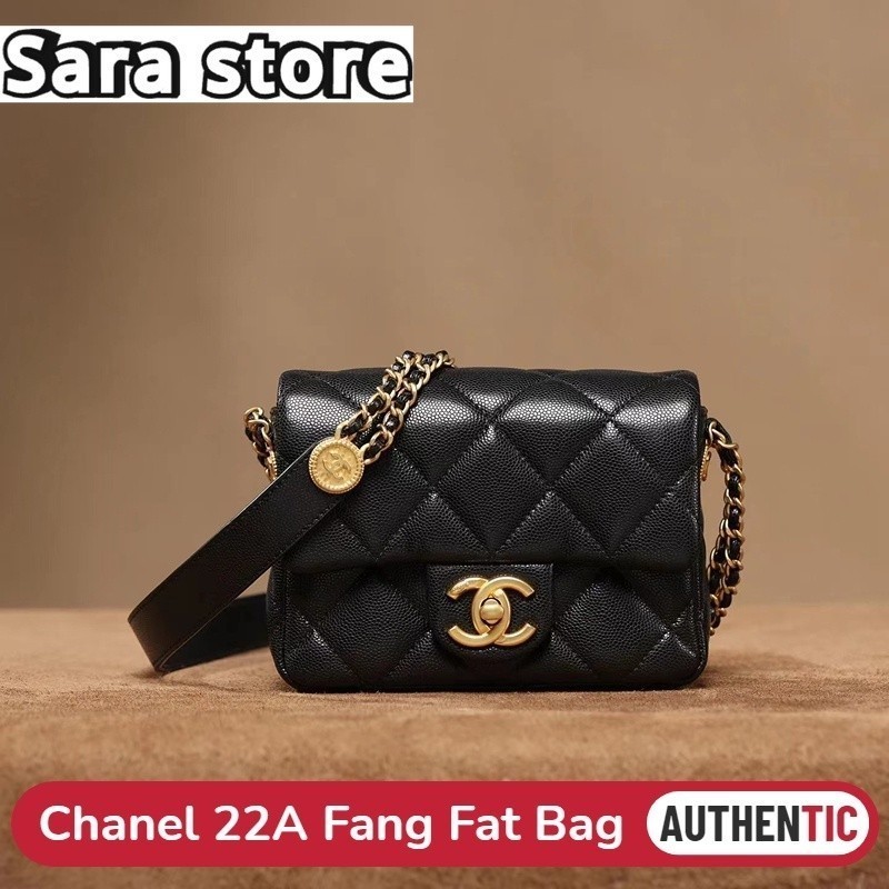 Chanel ASquare Fat Menกระเป ๋ าสะพายไหล ่ ผู ้ หญิง