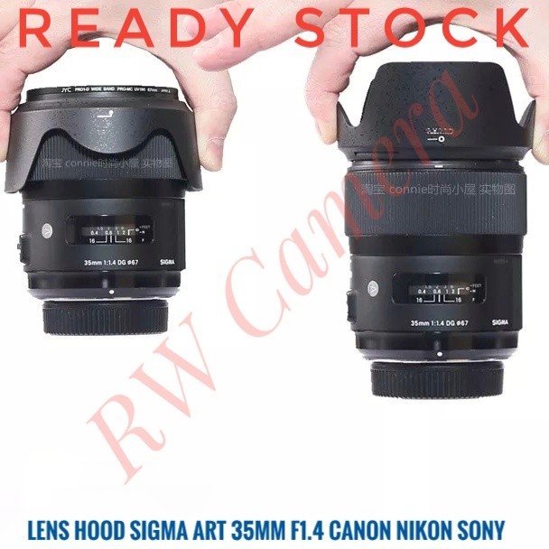 ในสต็อก LH730-03 เลนส์ฮูด Sigma Art 35mm F1.4 35 mm เลนส์ Canon Nikon Sony เลนส์ฮูด F 1.4 LH-730-03 
