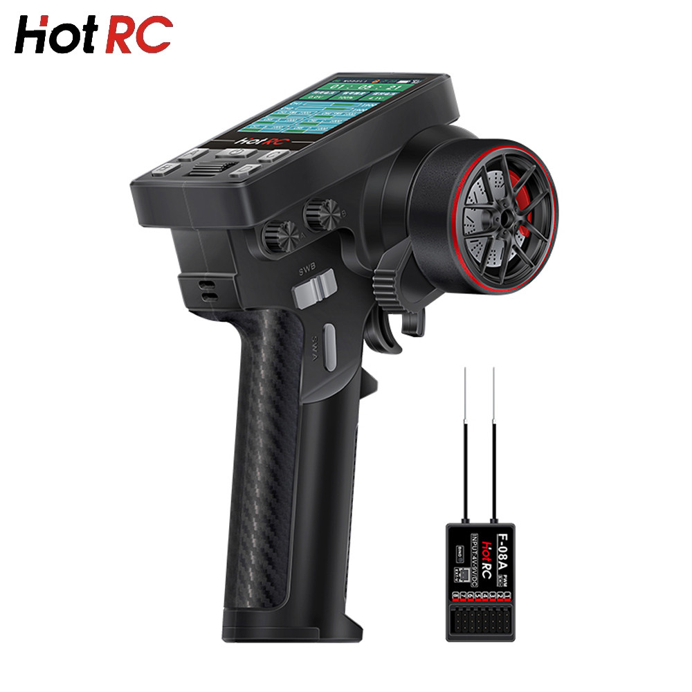 Hotrc Hot Rc CT-8B CT8B 2.4 Ghz 10Ch รีโมทคอนโทรล F-08A F08A 8Ch ตัวรับ 300m Range สําหรับรถยนต์ Rc/