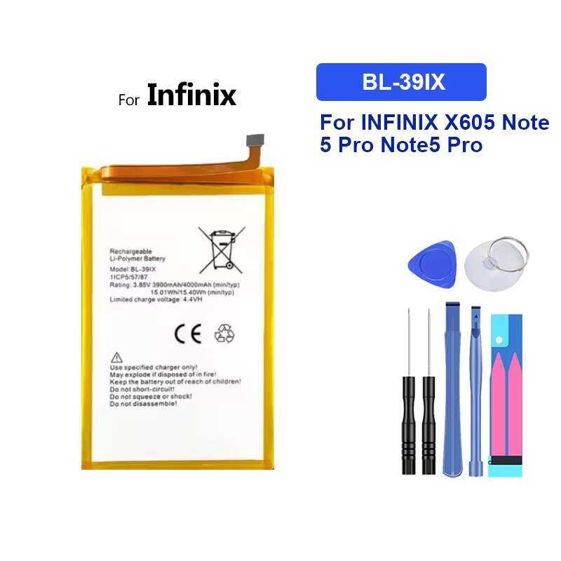 For INFINIX X605 Note 5 Pro Note5 Pro BL-39IX แบตเตอรี่ 4000mAh