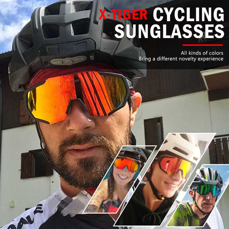 7 X-Tiger จักรยานแว่นตาโพลาไรซ์แว่นตาจักรยานกีฬาผู้ชาย
