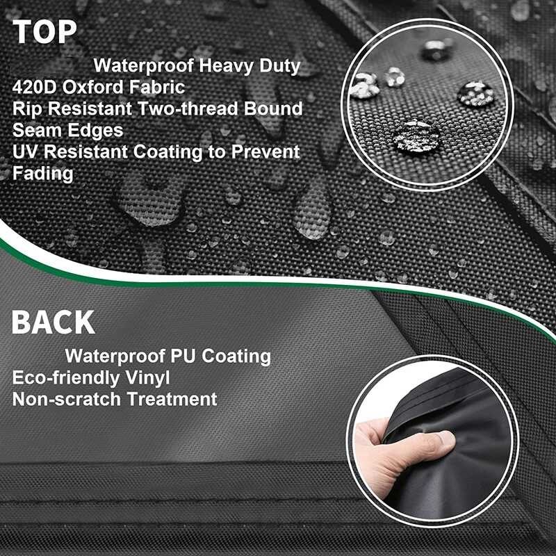 Cover, BBQ Waterproof 420D Heavy Duty Oxford Fabric Outdoor Dustproof Gas Grill Cover For BBQ Acce