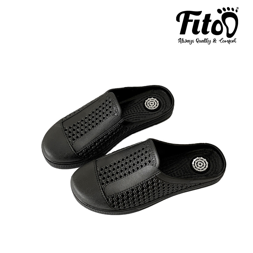 Fitoo Jelly Hollow Slip On Shoes Small Dots Massages 015