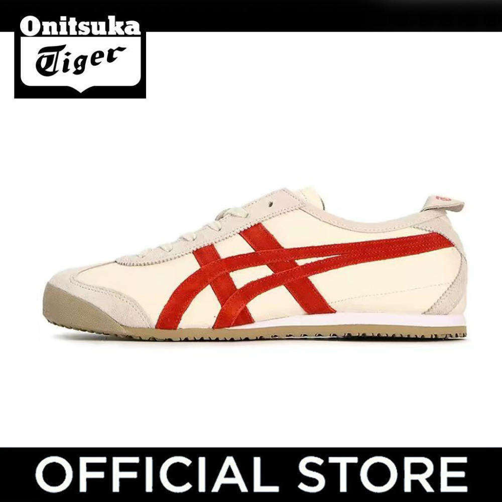 Onitsuka Tiger Mexico 66 Men and women shoes Casual sports shoes Grayish red【Οnitsuka store official】