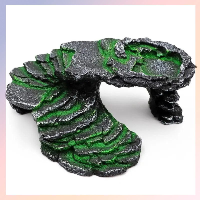 ♞,♘Reptile Resin Hides Cave Turtles Rock Hideout House Pet Hiding Spot Habitat Terrariums Decoratio