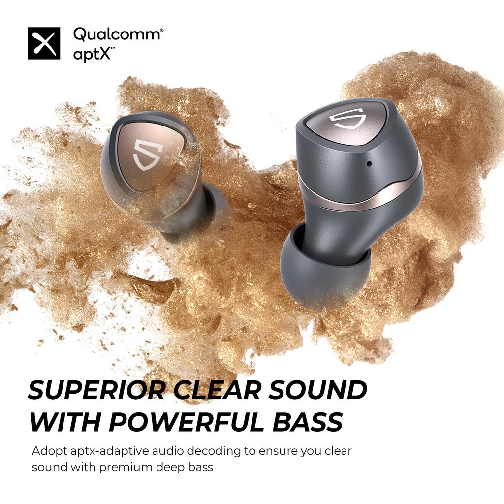 SoundPEATS Sonic Bluetooth 5.2 earphones Gaming mode Wireless Earphone Earbuds CVC 8.0 Noise Cancel