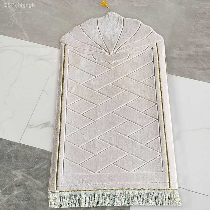 Muslim jhhjhgh Soft Collectible Area Rugs Floor Blanket Foldable Prayer Mat for Birthday Eid Ramada