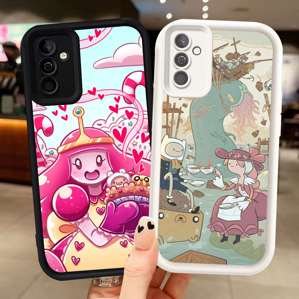 Z-4 Adventure Time ปลอกสีขาวสีดําสําหรับ Samsung Galaxy A05S A35 A25 A34 A04s 5G กรณี