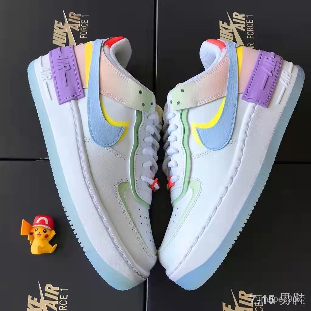 Nike Air Force 1 shadow macaron รองเท้าวิ่ง สําหรับผู้หญิง #2020 Nike Air Max 270 และ Nike Air Max