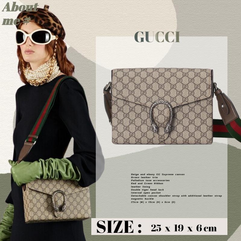 ♞,♘,♙กุชชี่ Gucci Dionysus series GG กระเป๋าสะพายข้างสุภาพสตรี Messenger Bag