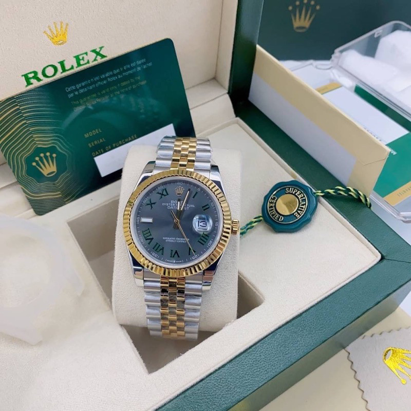 ♞,♘,♙นาฬิกาข้อมือ Rolex Datejust CC clean (พร้อมกล่องใส travel case)