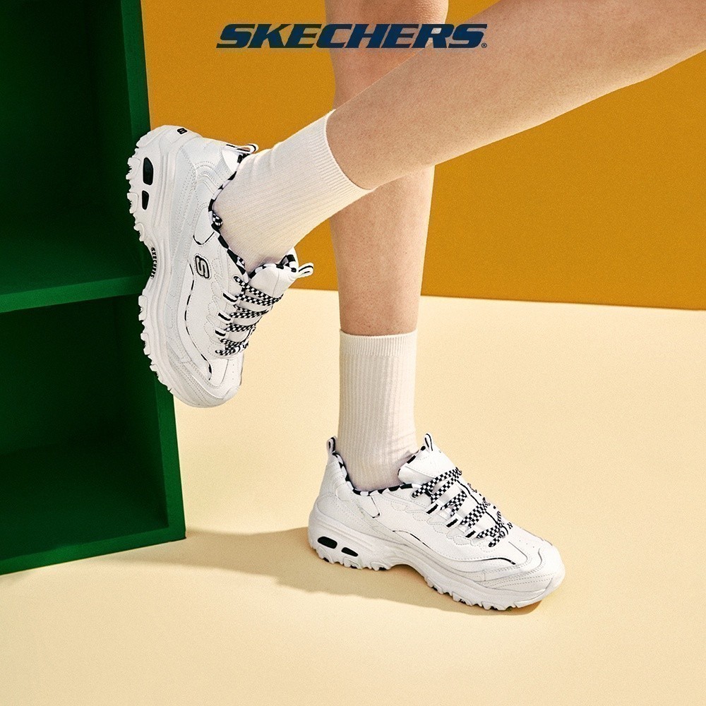 Skechers สเก็ตเชอร์ส รองเท้า ผู้หญิง Sport D'Lites 1.0 Shoes - 149227-WBK