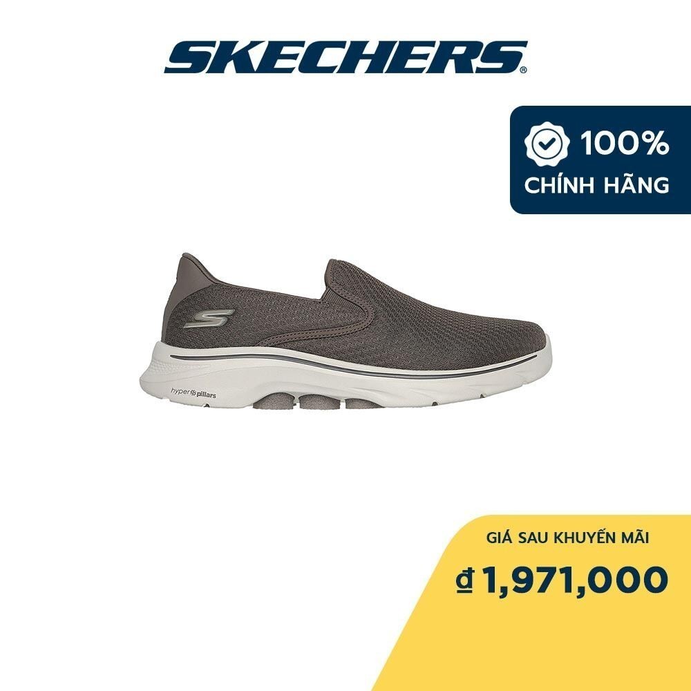 Skechers GOwalk 7 Walking Air-Cooled Goga Mat รองเท ้ าผ ้ าใบสําหรับผู ้ ชาย 216646-ทีพีอี