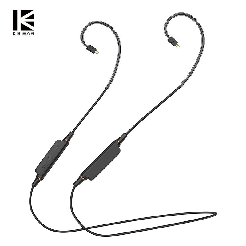 Kbear BT5 สายเคเบิลอัพเกรดหูฟังบลูทูธ 5.1 HD ไมค์ 2Pin QDC TFZ SBC AAC สําหรับหูฟังไร้สาย KBEAR KZ