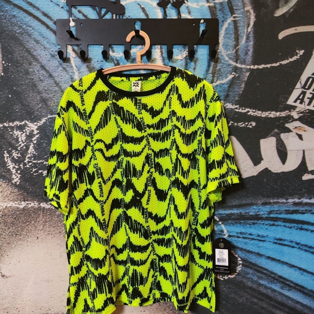 [Zumba Short Sleeve] Zumba Zumba Zumba Fitness Dance Men Women Casual Large Plate Loose Printing T-S