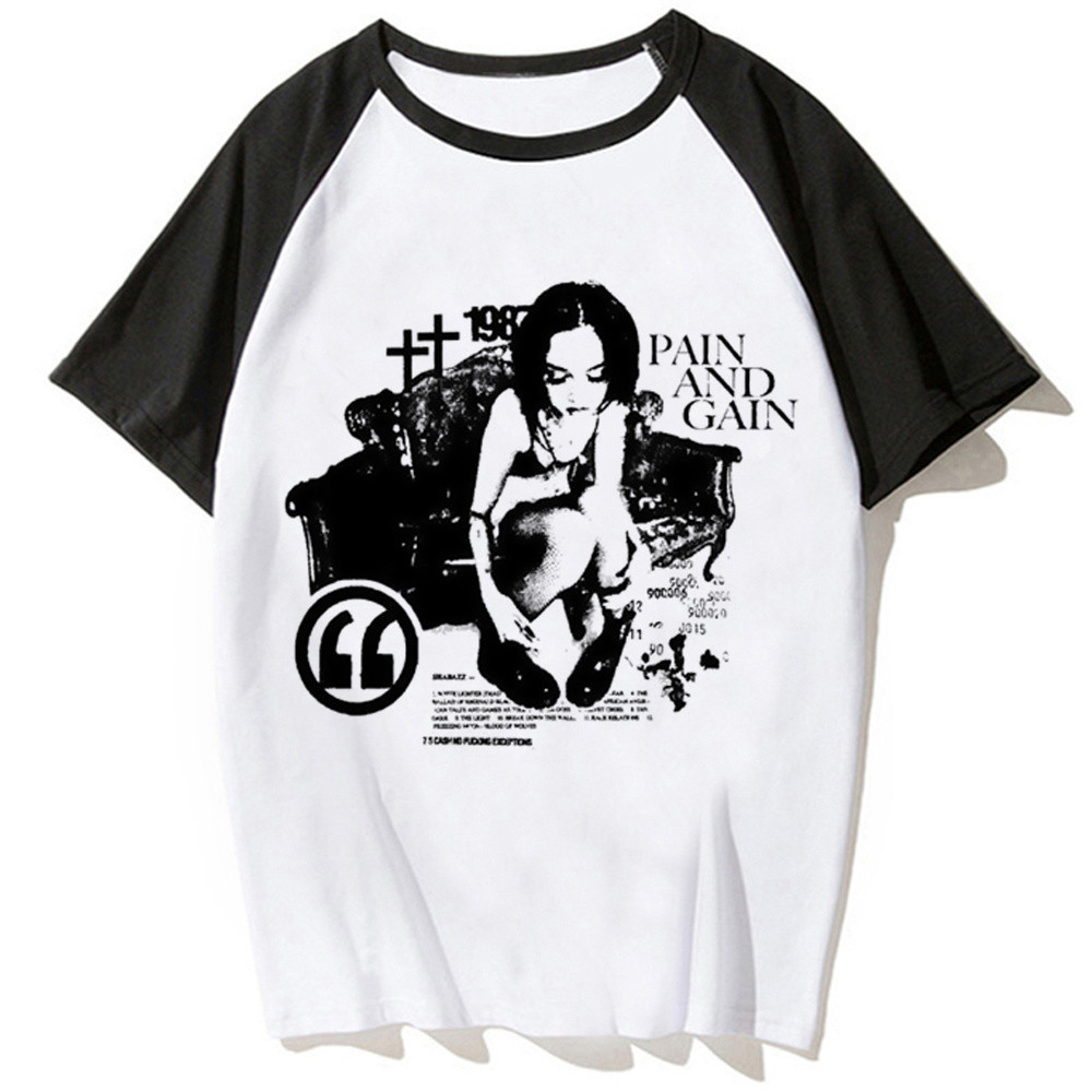 Y2k เสื้อยืดผู้หญิงญี่ปุ่นตลก Tee สาว y2k เสื้อผ้า