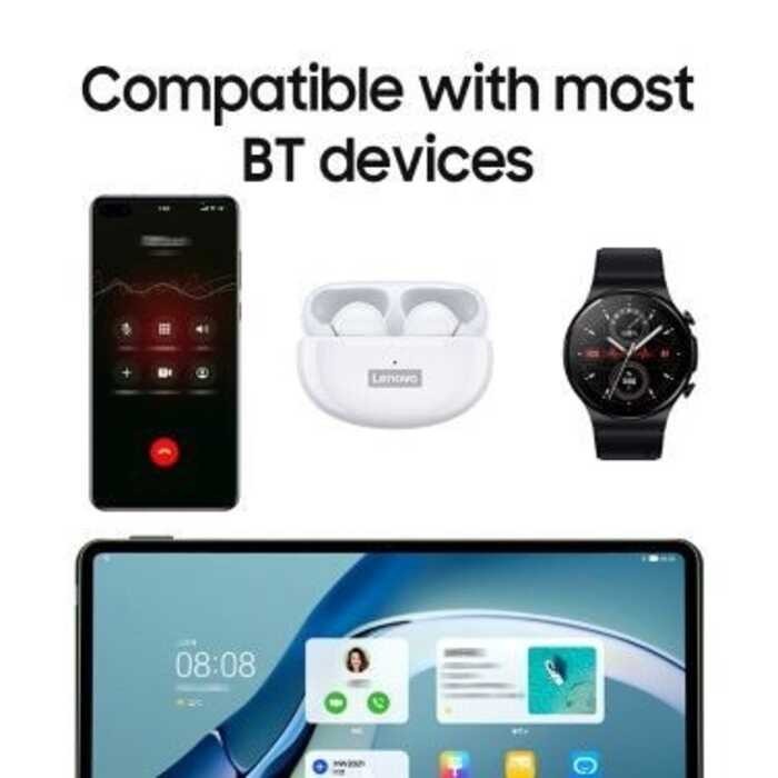 Lenovo Lp5 หูฟังไร้สายบลูทูธ TWS ตัดเสียงรบกวนควบคุมการสั