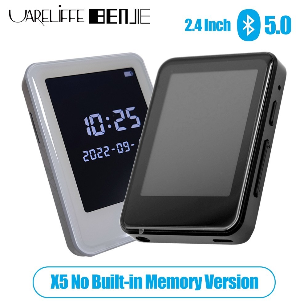 Uareliffe BENJIE X5 MP3 เครื ่ องเล ่ นไม ่ มีหน ่ วยความจําในตัว Bluetooth5.0 2.4 นิ ้ วเครื ่ องเ