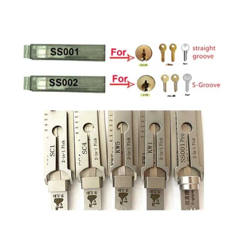 Tools Lishi Ss001 Ss002 Pro Ss002r M1/M2 Am5 R52 Kw1 Kw5 Sc1 Sc4 For Civil Lock Opener Hand Tool Pr 