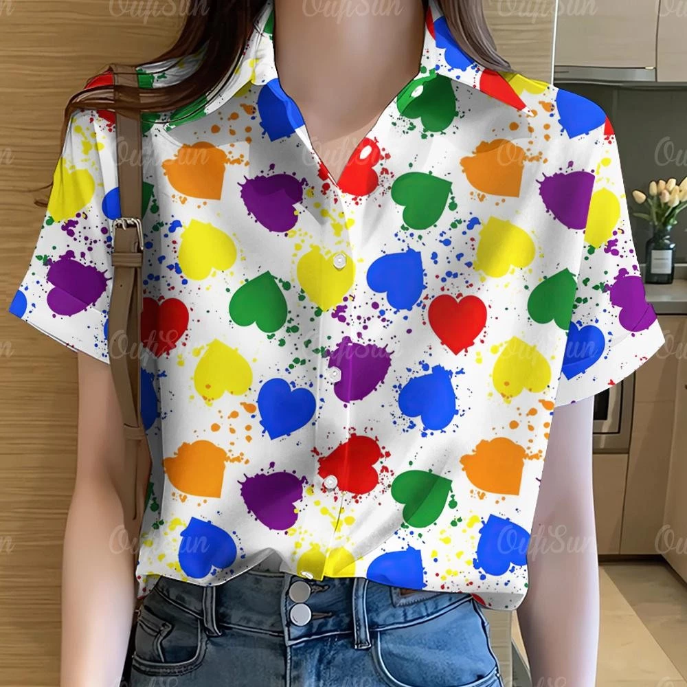 เสื้อฮาวายดอกไม้แขนสั้น สำหรับผู้หญิง thumbnail 7