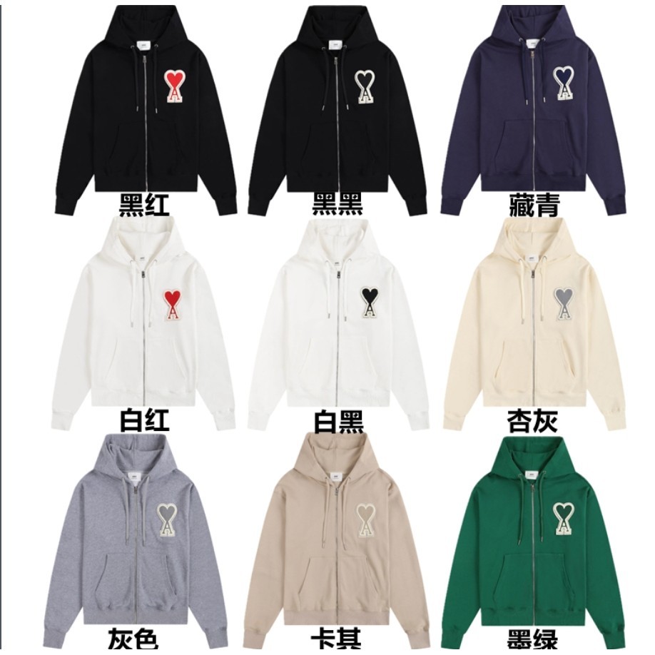 ♞,♘ สต็อกพร้อม   Love Dazhangzi Zipper cardigan Hoodie Zipper Hoodie Hoodie Coat DS