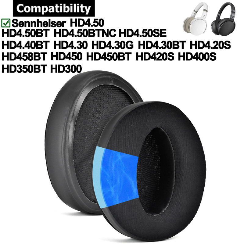 แผ่นเจลฟองน้ําครอบหูฟัง สําหรับ Sennheiser Adapt 360 HD4.50 HD4.50BT HD4.40BT HD4.30BT HD4.20S HD450