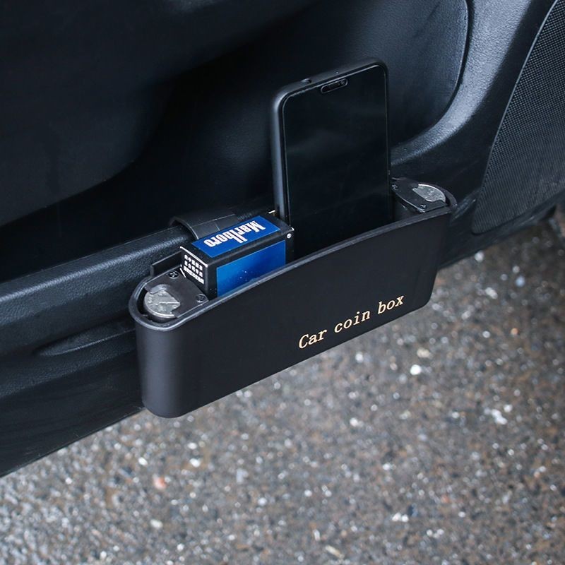 กล่องเก็บเหรียญในรถยนต์ กล่องเก็บโทรศัพท์มือถือในรถยนต์ กล่องบุหรี่ในรถยนต์ กล่องเก็บเศษซากด้านข้าง