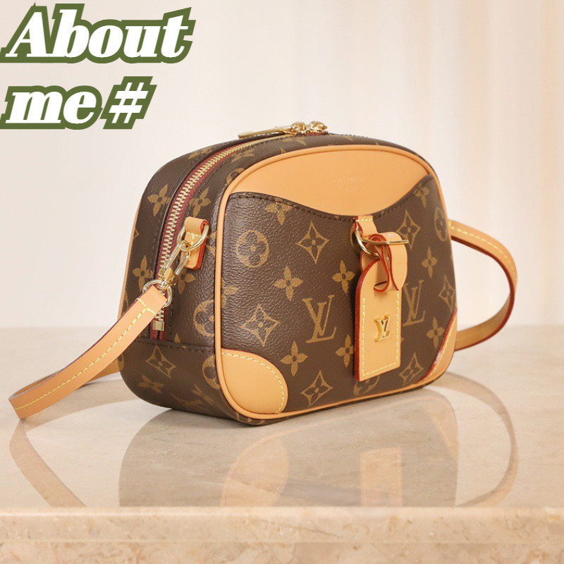 ♞หลุยส์ วิตตอง Louis Vuitton Deauville กระเป๋าสะพายข้าง/กระเป๋าสะพายไหล่/กระเป๋าสตรี/100%