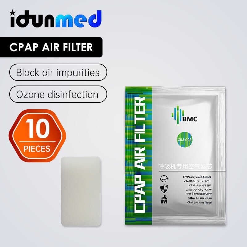 BMC CPAP Filter 10Pcs Air Cotton สีขาว