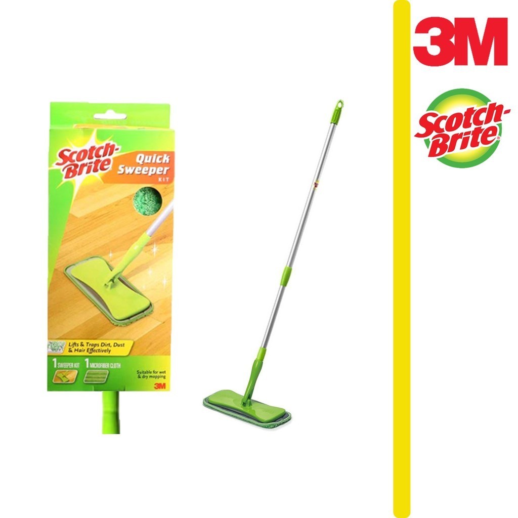 3M Scotch Brite Quick Sweeper ไม้ถูพื้นแบบแบน