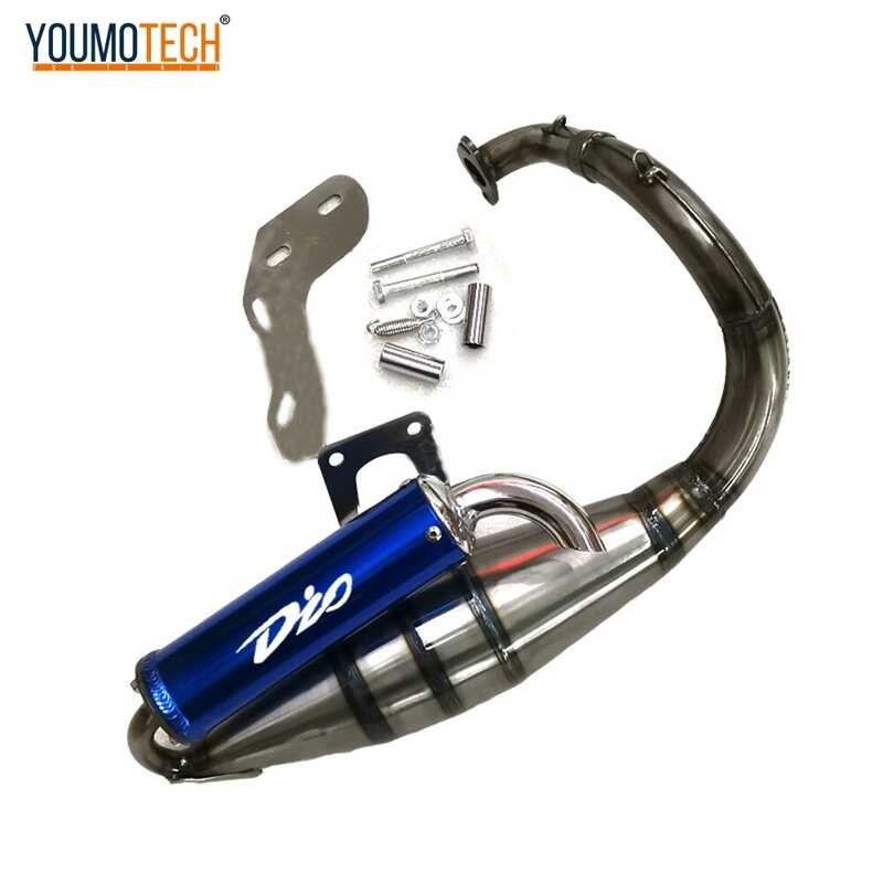 ❤ For Honda DIO Af34 Af35 KYMCO Fever Zx50 ZX 50 KCA Sa10al Full Exhaust System Muffler Pipe Scoo