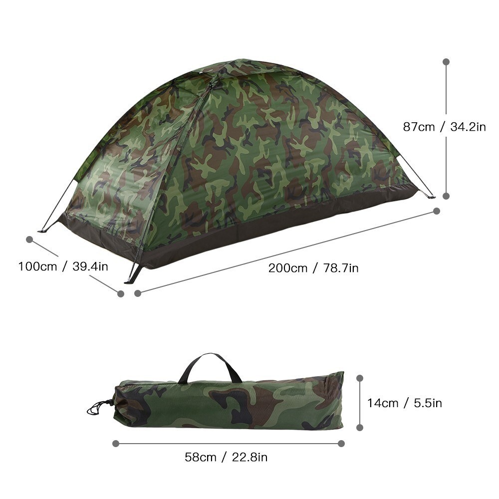 Hiking Kits 1 Pcs Camping Tent 1 Person/2 Person Convenient To Store Fiberglass Hiking Tent Ultralight Tent 2023 New