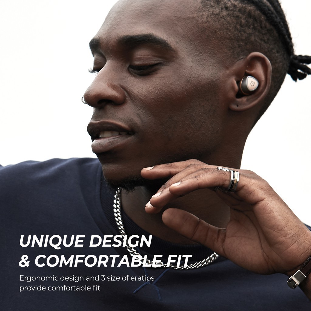 SoundPEATS Sonic Bluetooth 5.2 earphones Gaming mode Wireless Earphone Earbuds CVC 8.0 Noise Cancel