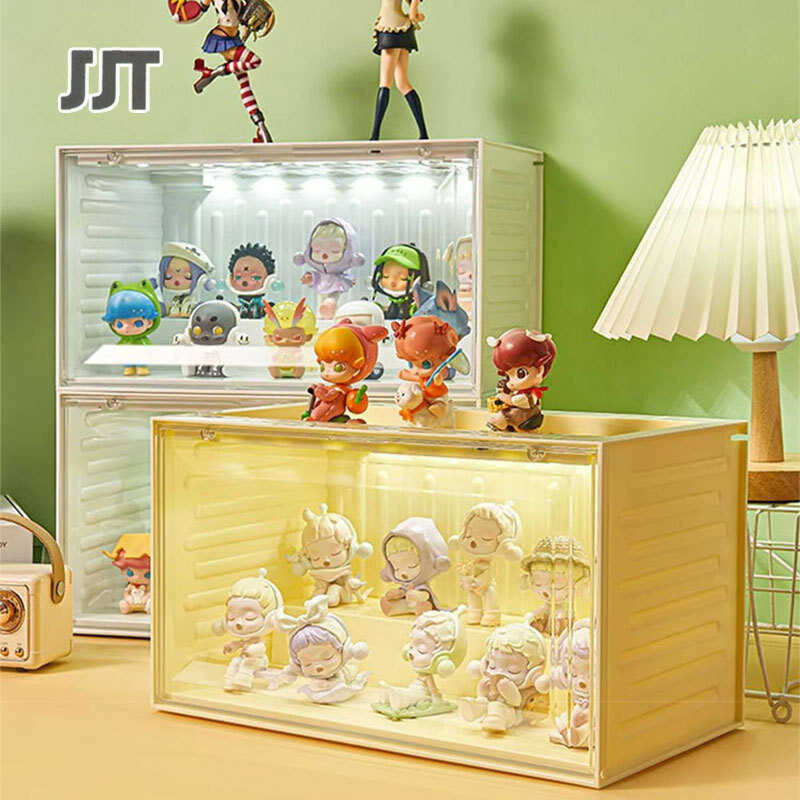 can Transparent Display be stacked doll showcase Toy storage toy acrylic display cabinet, transpare
