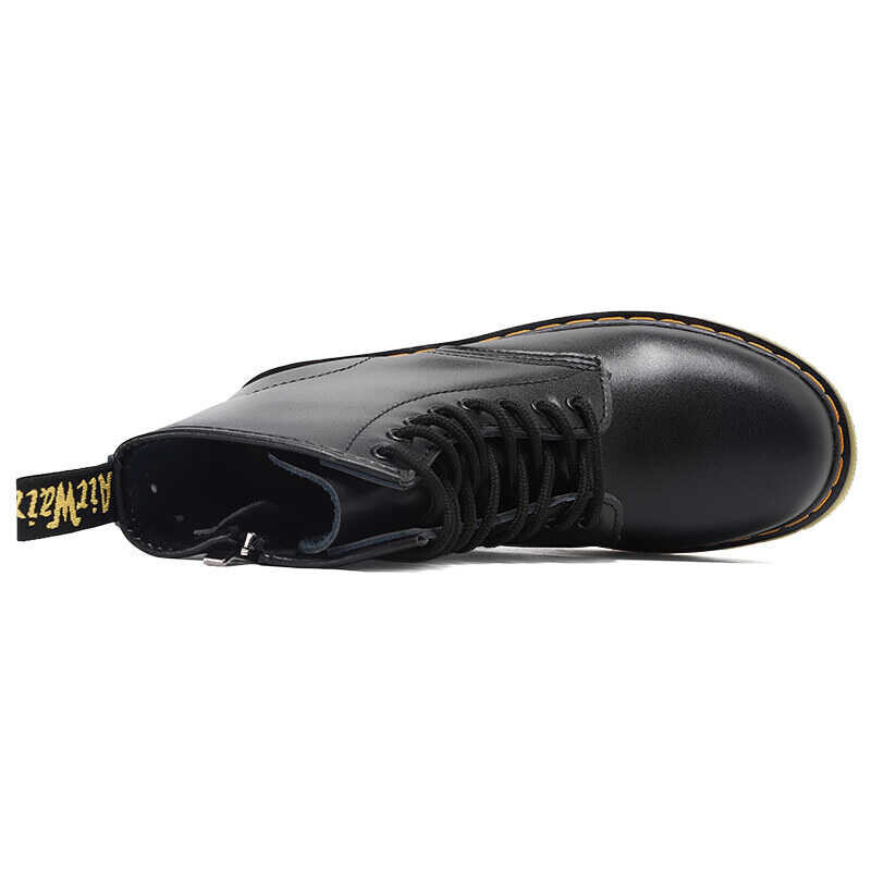 ด้านซิปรองเท้าบูท Martin Dr.ที่-Martens ลูกวัวรองเท้าบูทขนา