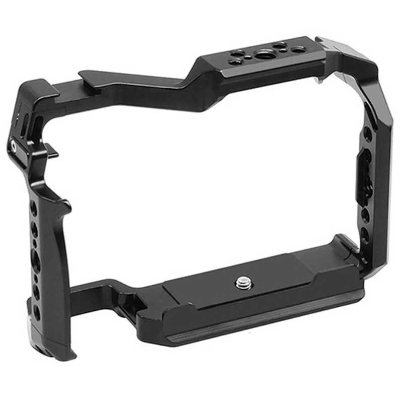 Cage Topcine Camera Panasonic LUMIX II / S5 IIX with NATO Rail 1/4 3/8 Inch Screw Holes Cold Shoe M 