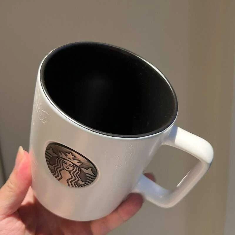 Starbuck Free gift spoon,Starbuck Mug Ceramic 473ml Large Capacity Plant Pattern Coffee Milk Drinki spoon, thumbnail 7