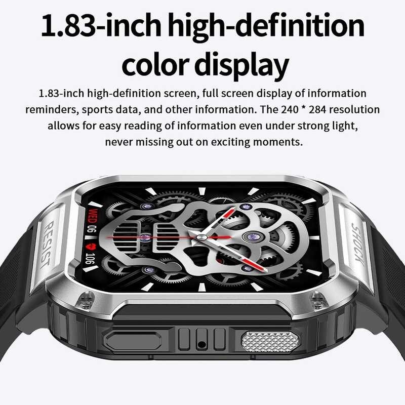 + FREE 【Readystock】 Shipping LEMFO Smart NK36 Waterproof Smartwatch Men 2023 Outdoor Sport Watch  wa