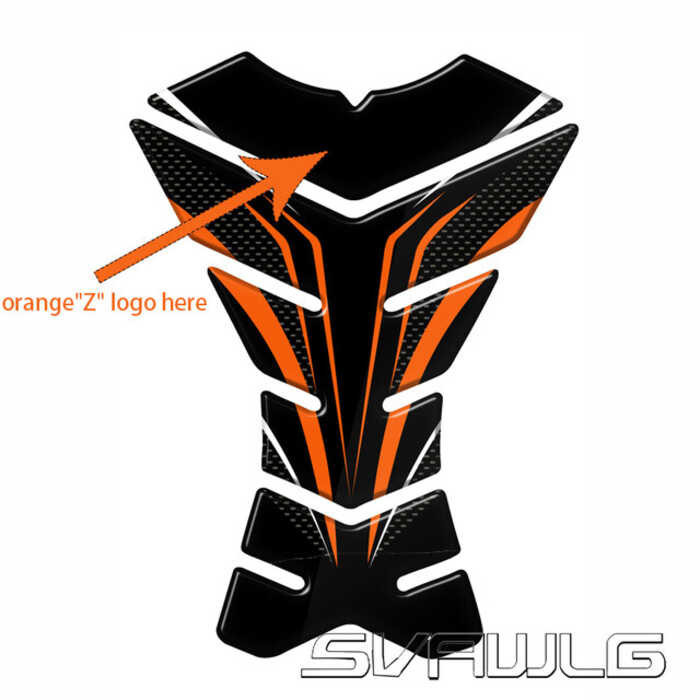 ❤ 3D Motorcycle Tank Pad Protector Sticker Fish Bone Decal For Kawasaki Z900 Z800 Z750 Z650 Z3