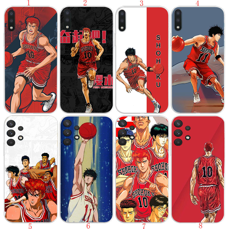 Samsung A6 A8 A9 J4 2018 J2 J4 J5 J6 J7 Prime Plus H25 Slam dunk อะนิเมะเคสโทรศัพท์โปร่งใสนุ่ม