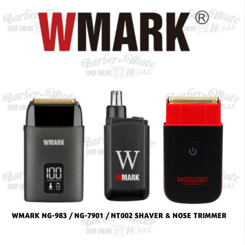 WMARK NG-983 ไฟฟ้า │ NG-7901 MINI BARBER SHAVER │ USB NG-NT002 MINI NOSE/EAR HAIR TRIMMER