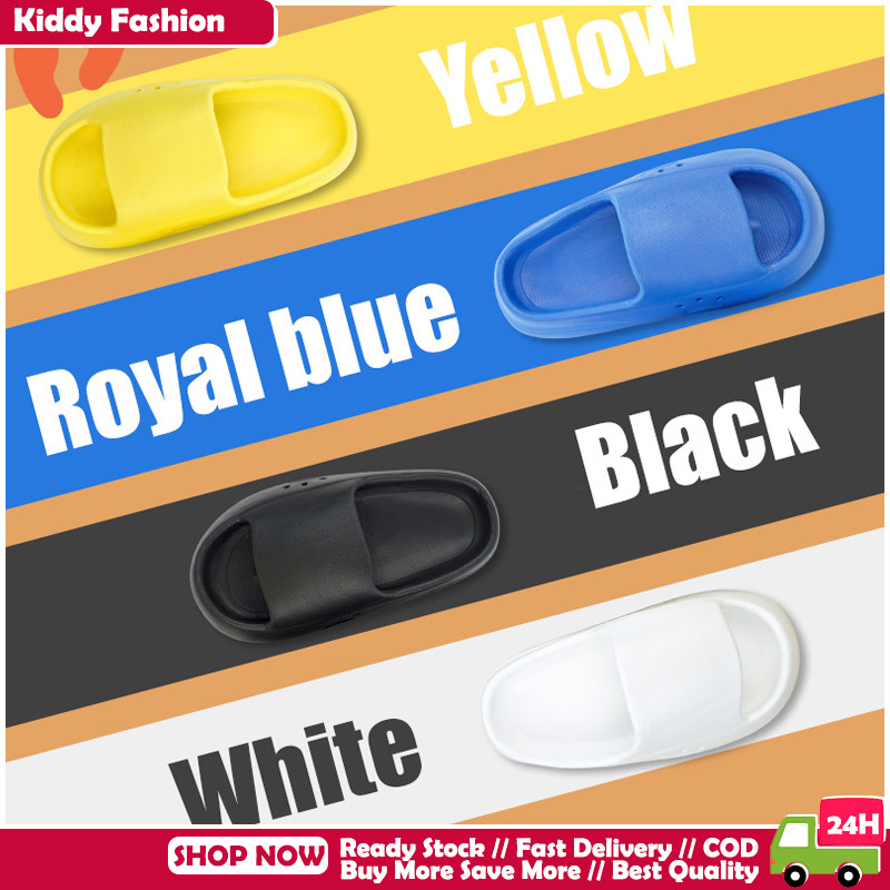 [BANGKOK SHIPPING] รองเท้าแตะ EVA 1 คู่สําหรับเด็ก 3-12 ปี รองเท้าแตะนุ่มสบายกันลื่นเก่า