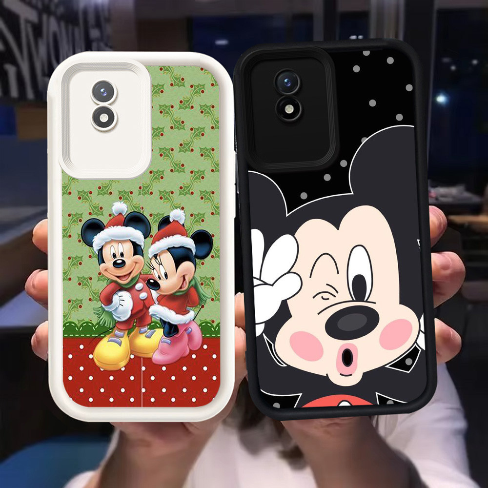 Z-18 Mickey Minnie Mouse สีขาวสีดําสําหรับ VIVO Y02t Y02a Y02 V30E V30 Pro 5G กรณี
