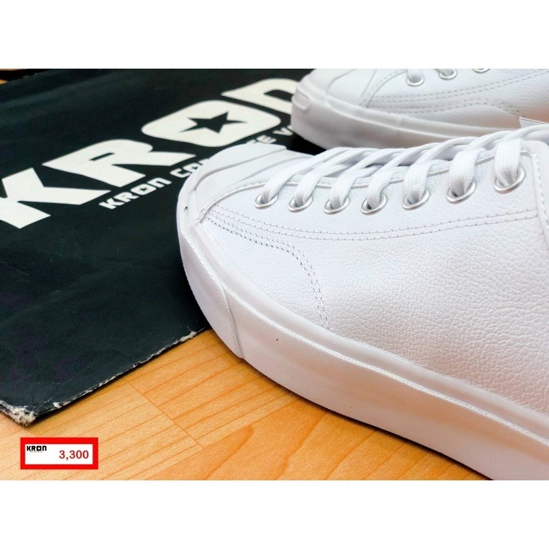 



 ♞,♘ลิขสิทธิ์แท้ 100% ผ้าใบ CONVERSE JACK PURCELL LEATHER OX WHITE แจ็คหนังแท้สีขาว รองเท้า Hot