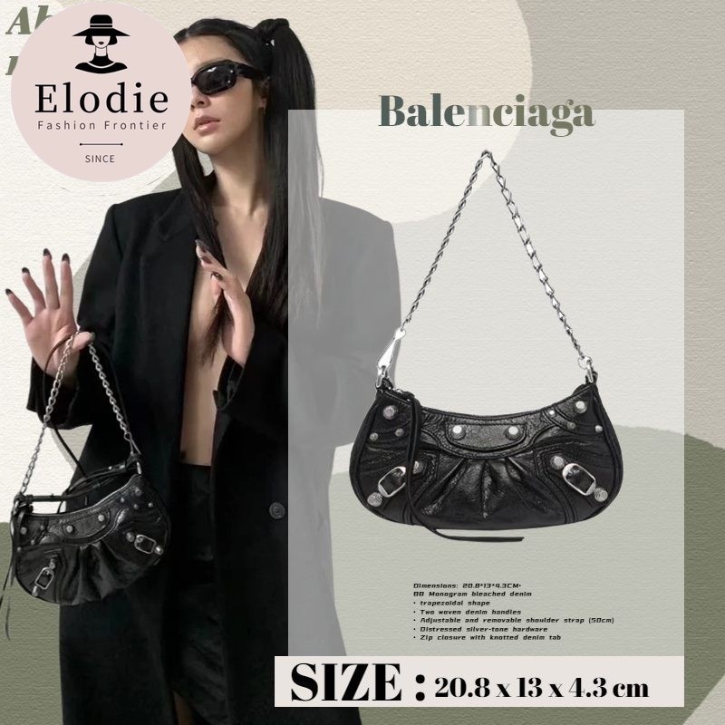 Balenciaga Le Cagole Half Moon Collection Bag / Mini Chain Bag / Armpit Bag YOFJ
